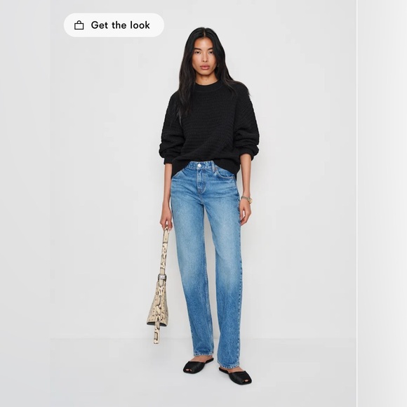 NWT Reformation Collie Oversized Cotton Crew in Size Medium - Picture 2 of 8